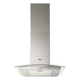 Zanussi ZHC6234X 60cm Chimney Cooker Hood Curved Glass