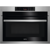 Aeg KME761080M 59.5cm Built In CombiQuick Combination Microwave compact oven - Stainless Steel