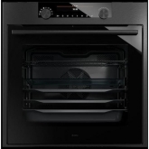 Asko OP8687B 59.5cm Built In Electric Single Oven - Black Steel