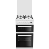 Beko EDG506W Twin Cavity 50cm Gas Cooker 