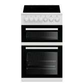 Beko EDVC503W Slimline 50cm Electric Cooker with Ceramic Hob + Double Oven