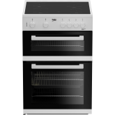 Beko ETC611W 60cm Electric Cooker with Ceramic Hob - White