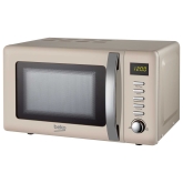 Beko MOC20200C 800W 20 Litre Retro Style Microwave In Cream