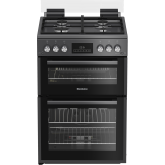 Blomberg GGRN655N 60cm Double Oven Gas Cooker with Gas Hob - Anthracite