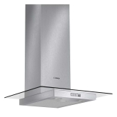 Bosch DWA064W50B 60cm Cooker Hood in Glass + Brushed Steel 