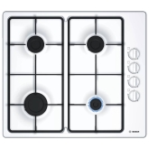 Bosch PBP6B2B60 4 Burner Gas Hob In White 