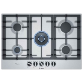 Bosch PCQ7A5B90 75cm 5 Burner Gas Hob In Stainless Steel