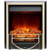 Burley 162R-BR Ryhall 2kW Log Effect Electric Semi-Inset Fire 