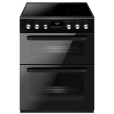 Cda CFC631BL 60cm Double Oven Electric Cooker with Ceramic Hob - Black