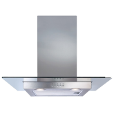 CDA ECN62SS Glass and Stainless 60cm Chimney Hood