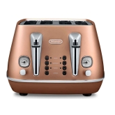 Delonghi CTI4003CP 4 Slice Distinta Toaster In Copper