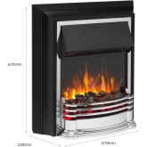 Dimplex DTT20 Detroit Freestanding Flat Back Electric Fire 