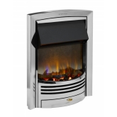 Dimplex GLN20CH Glencoe Optiflame 3D Fuel Effect Inset Fire in Chrome