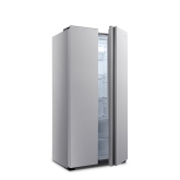 Fridgemaster MS83430ES 83.2cm 50/50 American Fridge Freezer - Silver