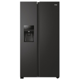 Haier HSOBPIF9183 90.8cm Frost Free American Style Fridge Freezer - Slate Black