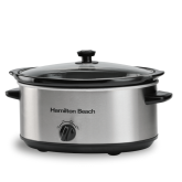 Hamilton Beach HBSC070S 6.5Ltr Capacity Slow Cooker In Stainless Steel