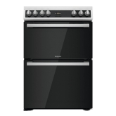 Hotpoint HDT67V9H2CW/UK Double Oven 60cm Electric Cooker with Ceramic Hob