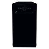 Hotpoint HSFE1B19B 10 Place Setting Slimline Dishwasher In Black