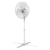 Igenix DF1655 16 Inch 3 Speed Oscillating Pedestal Fan in White