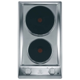 Indesit DP2EIX 2 Solid Plate Built-in Domino Hob in Stainless Steel