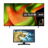 LG OLED65B56/24KIT OLED65B5624KIT 65" 4K OLED Smart TV with 24" HD Ready TV Monitor
