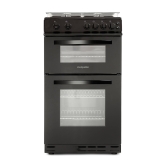 Monpeller MDG500LK 50cm Double Oven Gas Cooker in Black