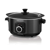 Morphy Richards 460012 3.5Ltr Sear and Stew Slow Cooker In Black