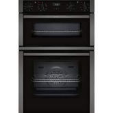 Neff U1ACE2HG0B 59.4cm Built In Electric Double Oven - Black with Graphite Trim