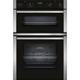 Neff U1ACE2HN0B Built-in Double Oven in Stainless Steel Trim