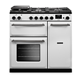 Rangemaster AURA90DFP 90cm Dual Fuel Cooker White