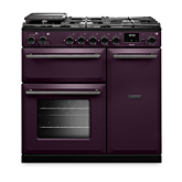 Rangemaster AURA90DFP 90cm Dual Fuel Cooker Plum
