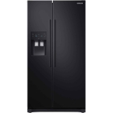 Samsung RS50N3513BC RS3000 No Frost American Fridge Freezer with Water + Ice