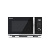 Sharp YC-QG204AU-B 20 Litres Flatbed Microwave Oven with Grill - Black