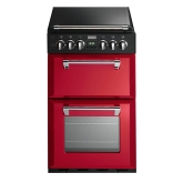 Stoves 550DFW Richmond 55cm Dual Fuel Cooker in Jalapeno Red