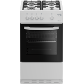 Zenith ZE501W 50cm Gas Single Oven with Gas Hob - White