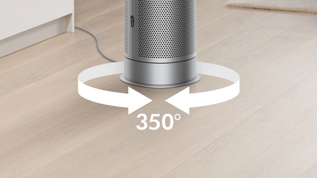 Oscillates 350 degrees.