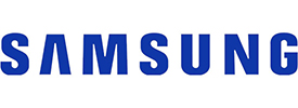 For more on Samsung, click here. Samsung logo.